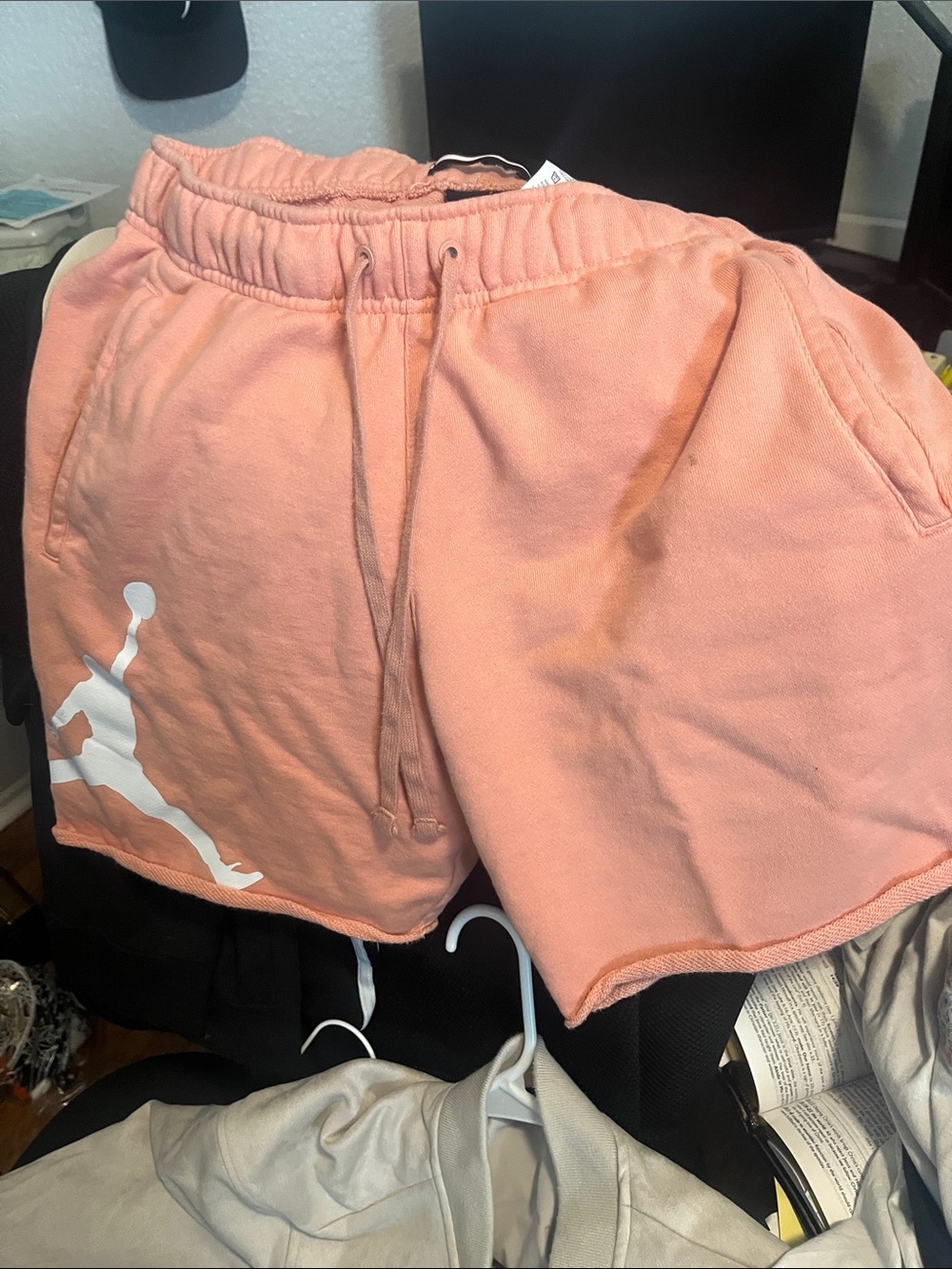 Women's Peach Active Drawstring Shorts
